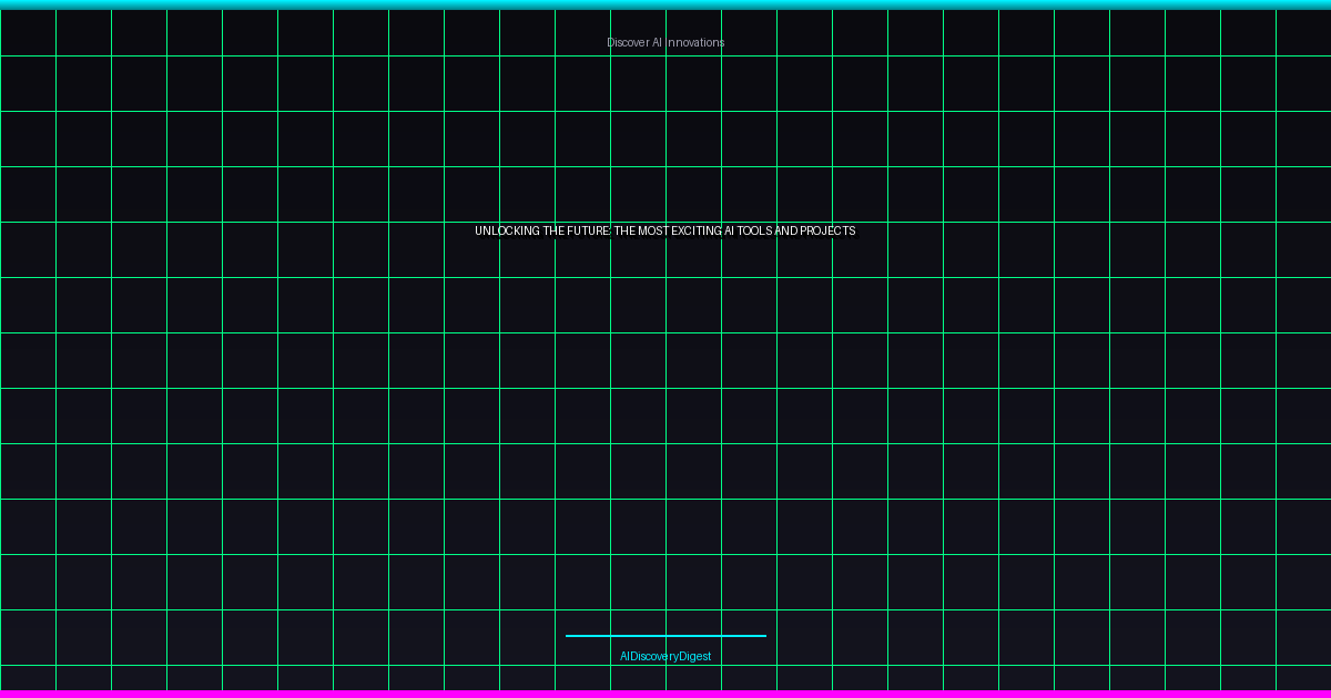 Unlocking the Future: The Most Exciting AI Tools and Projects
