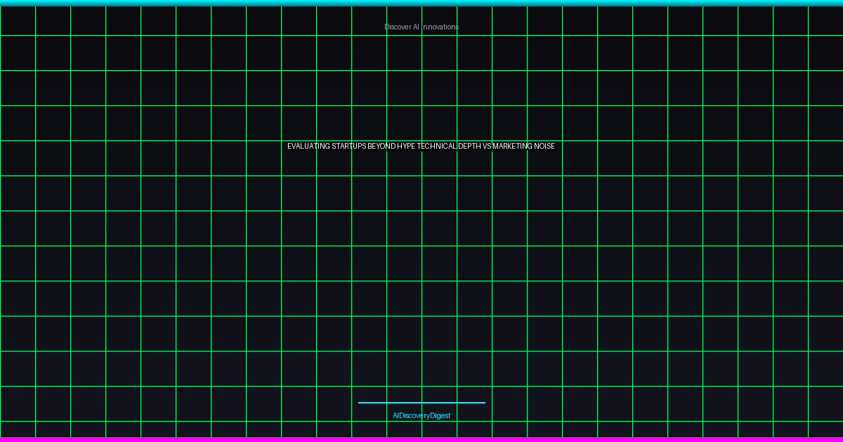 Evaluating Startups Beyond Hype: Technical Depth vs. Marketing Noise