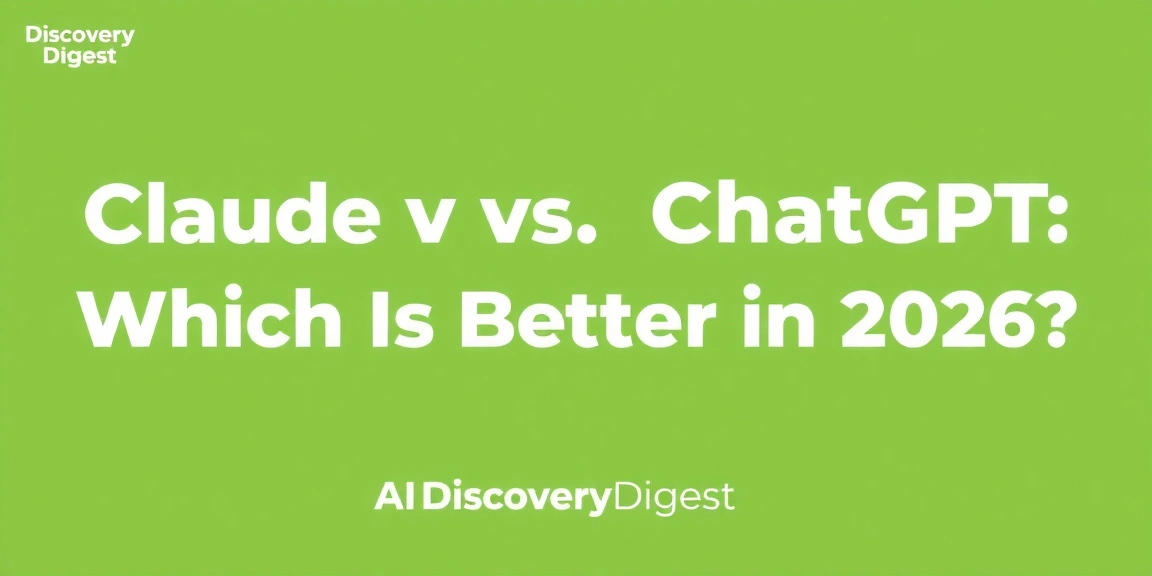 Claude vs ChatGPT: Which Is Better in 2026? - AIDiscoveryDigest