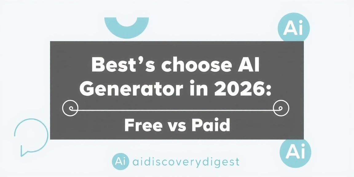 How to Choose the Best AI Generator in 2026: Free vs Paid