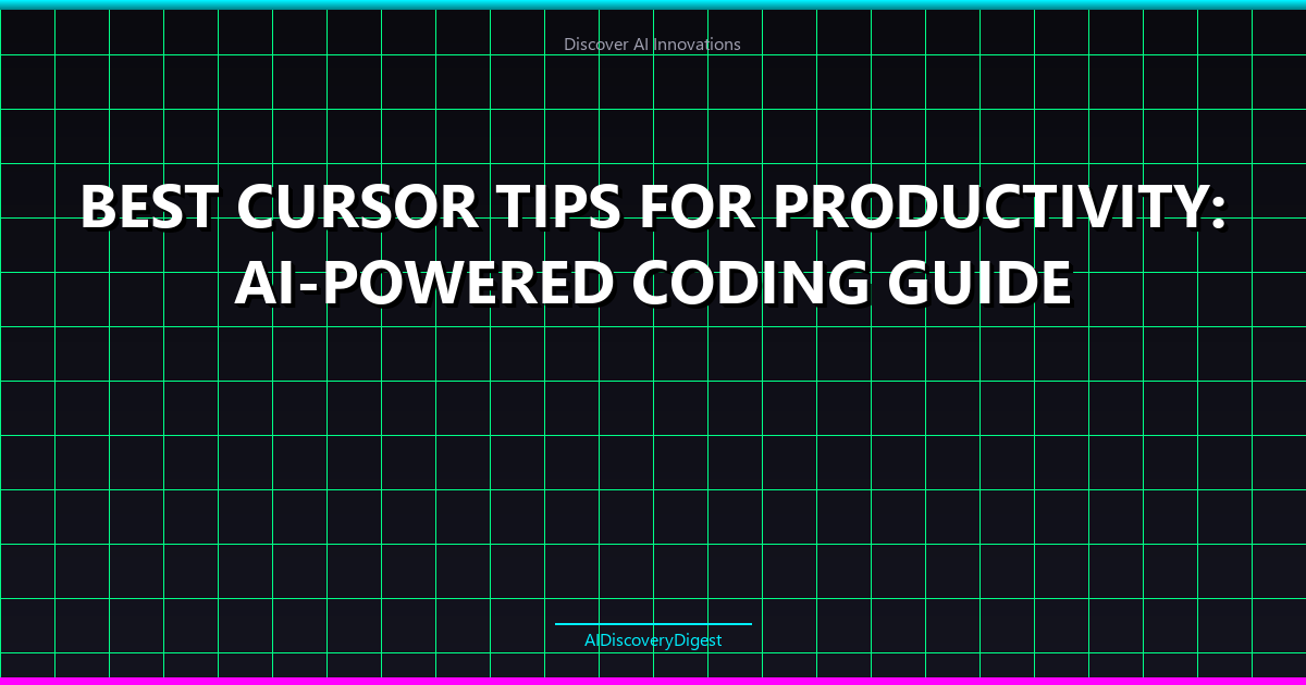 Best Cursor Tips for Productivity: AI-Powered Coding Guide