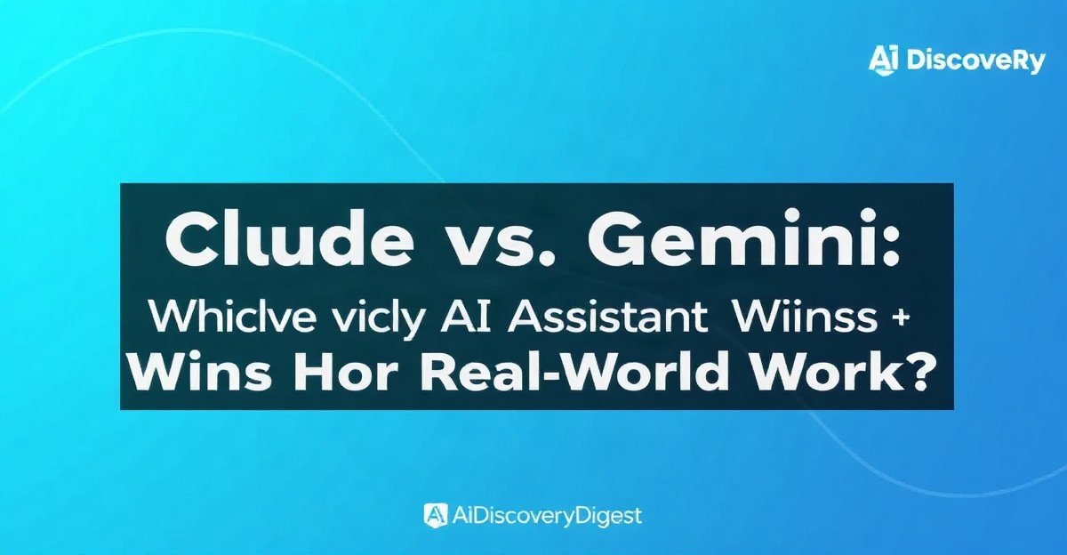 ChatGPT vs. Claude vs. Gemini: Which AI Assistant Wins for Real-World Work? - AIDiscoveryDigest